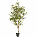 Albero di Ulivo Artificiale con Vaso 180cm Verde