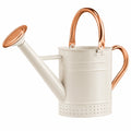 Annaffiatoio in Metallo Crema e Rame Ergonomico 5L