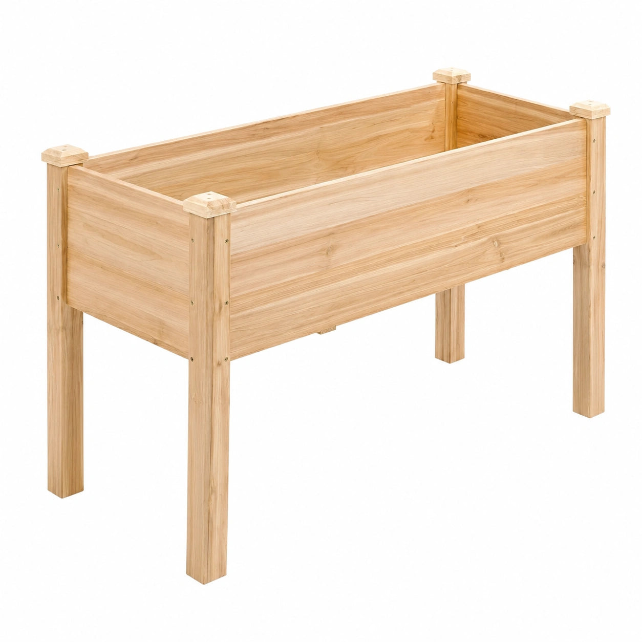 Fioriera in Legno Rialzata 100x40x80 cm Colore Naturale