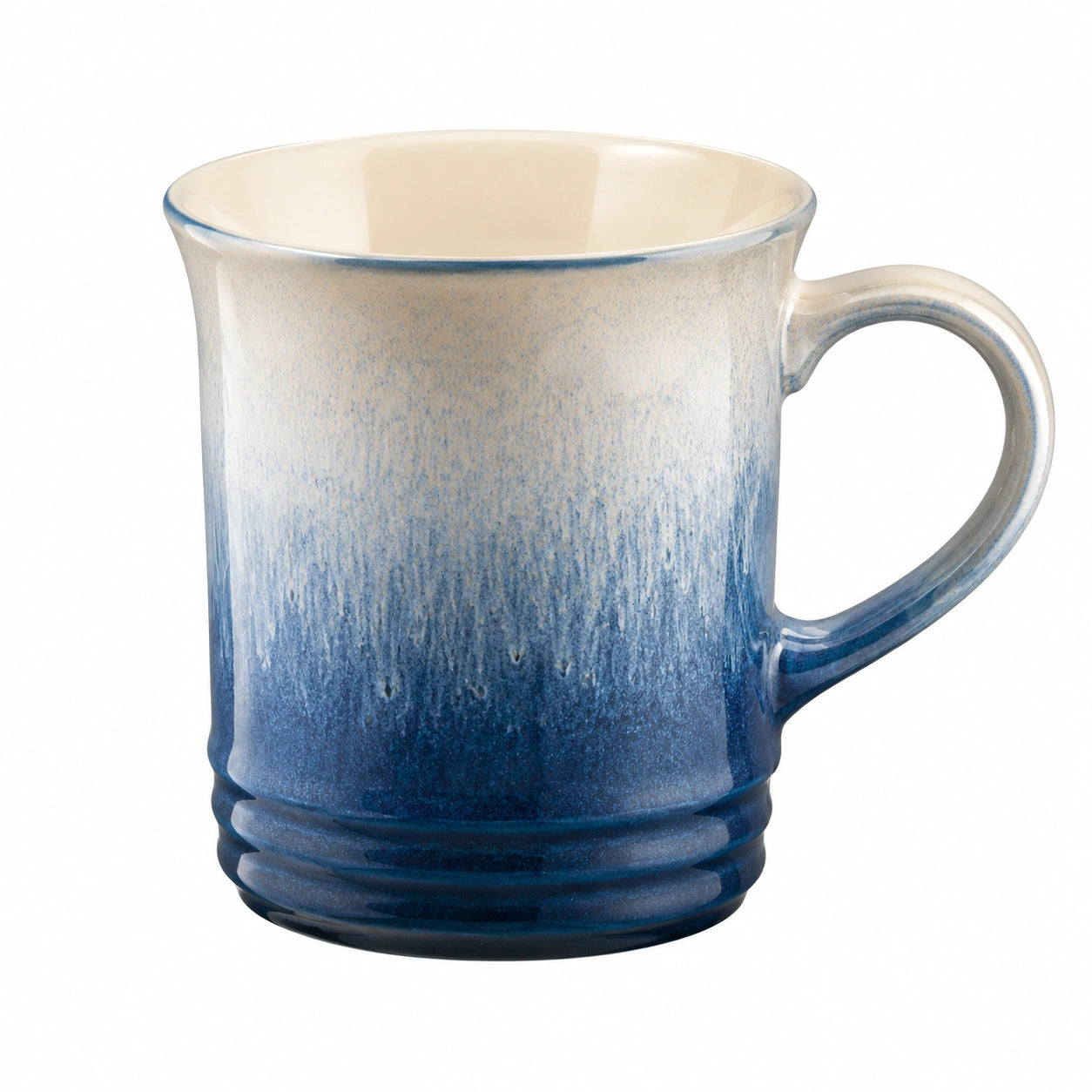 Tazza in Ceramica Sfumata Blu e Sabbia 300ml
