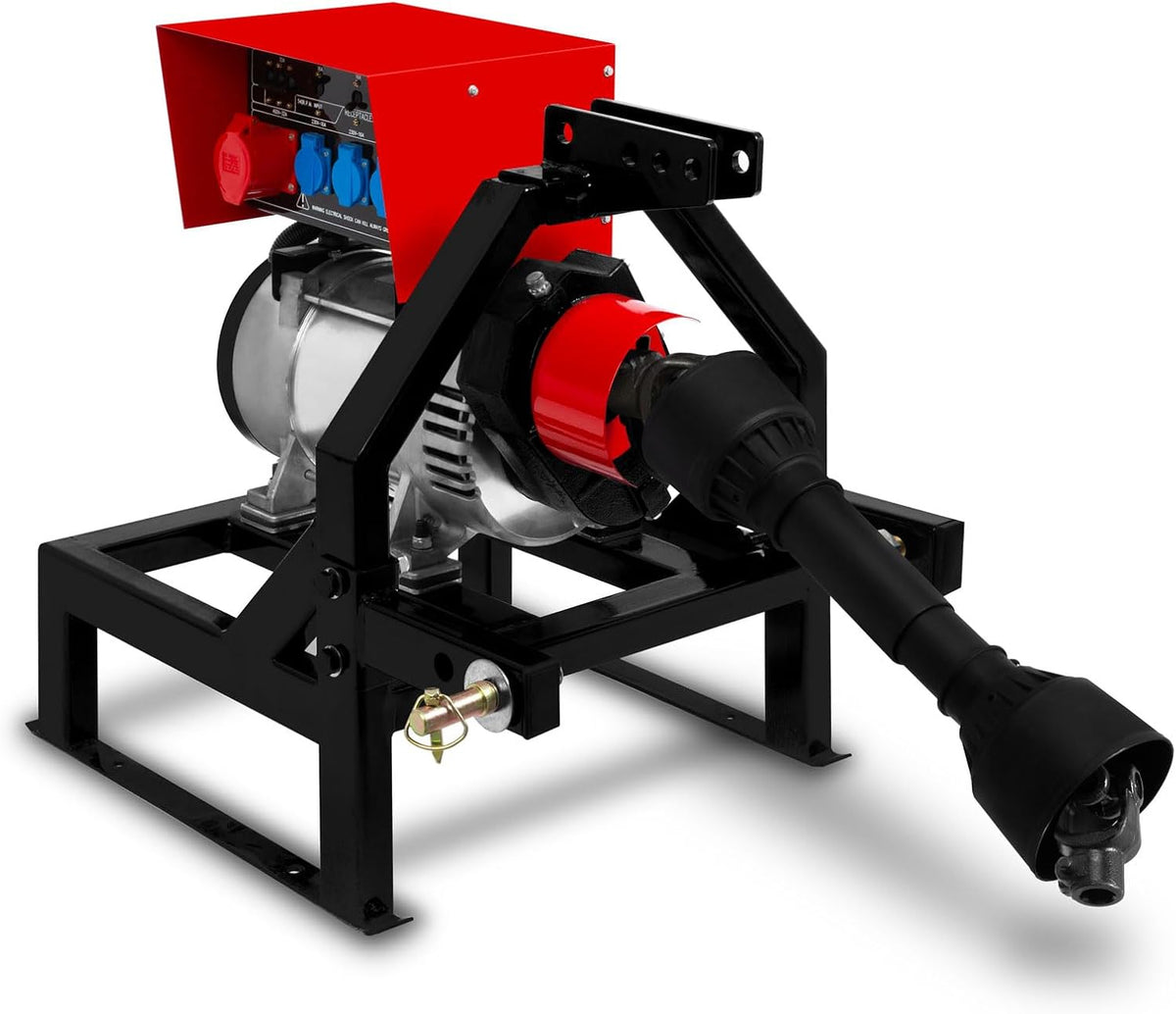 Agregatory, IP44, Eberth, 230 V, 120 kg, 15 kW, Czarny/Czerwony/Niebieski