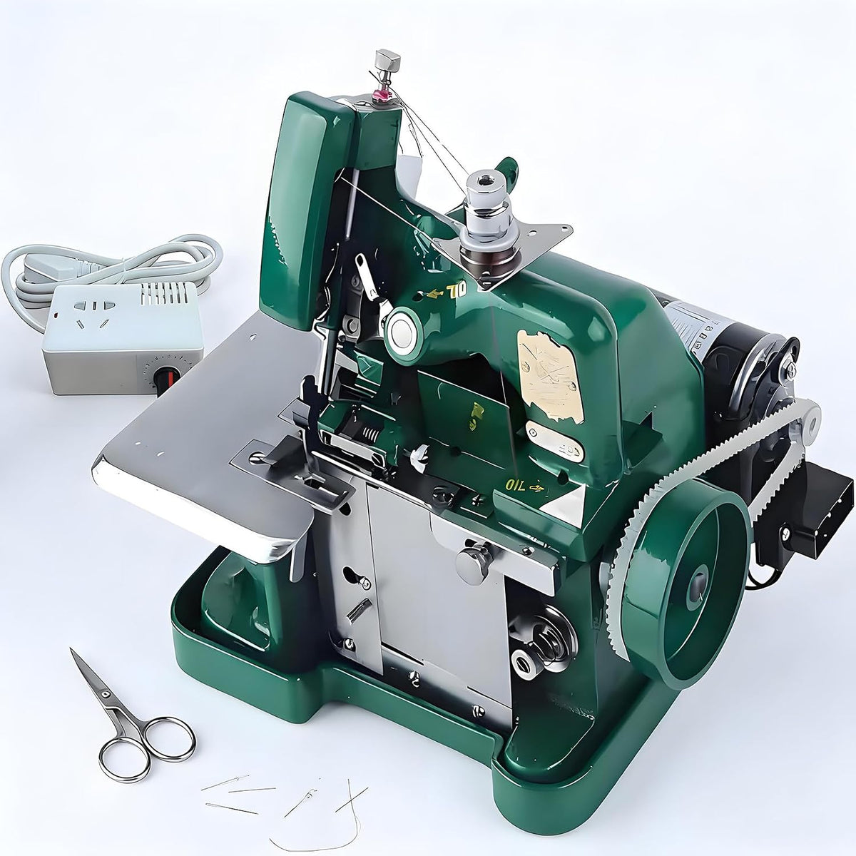 SHENGSHIYU, Maszyna do szycia, 3 mm, 250 W, 12,5 kg, Zielony, metal