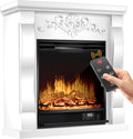 KESSER, Kominek elektryczny, 1800 W, 36 cm, 220 V, Biały, oświetlenie LED