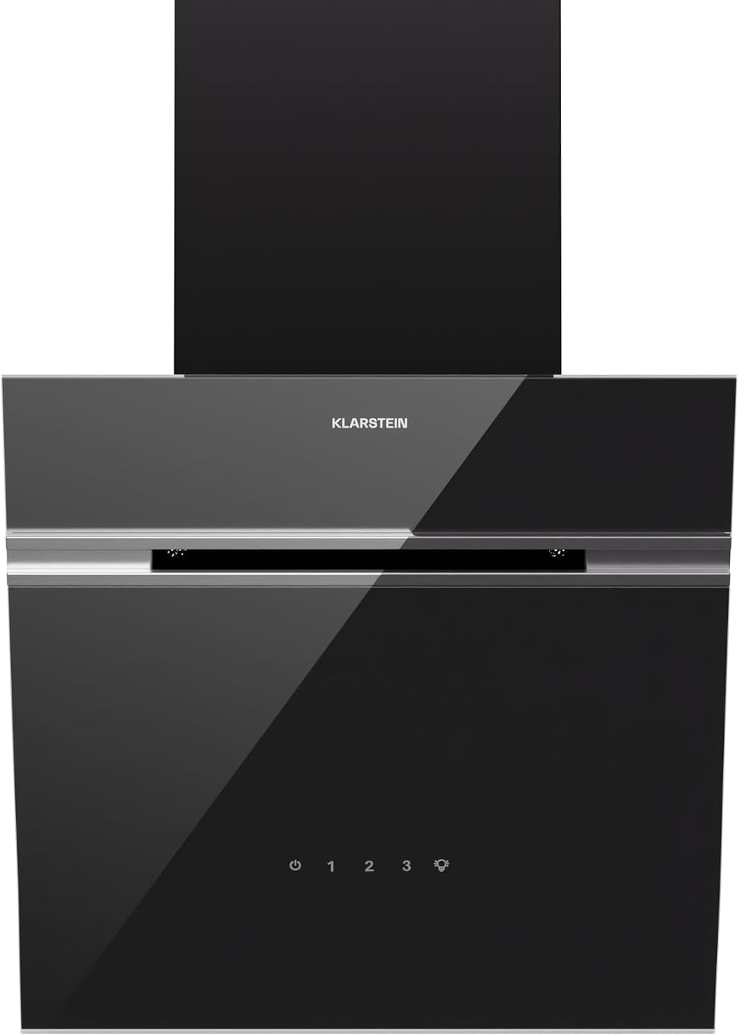 KLARSTEIN, Okap kuchenny, 6 cm, 230 W, 54 dB, Czarny / Srebrny, oświetlenie LED