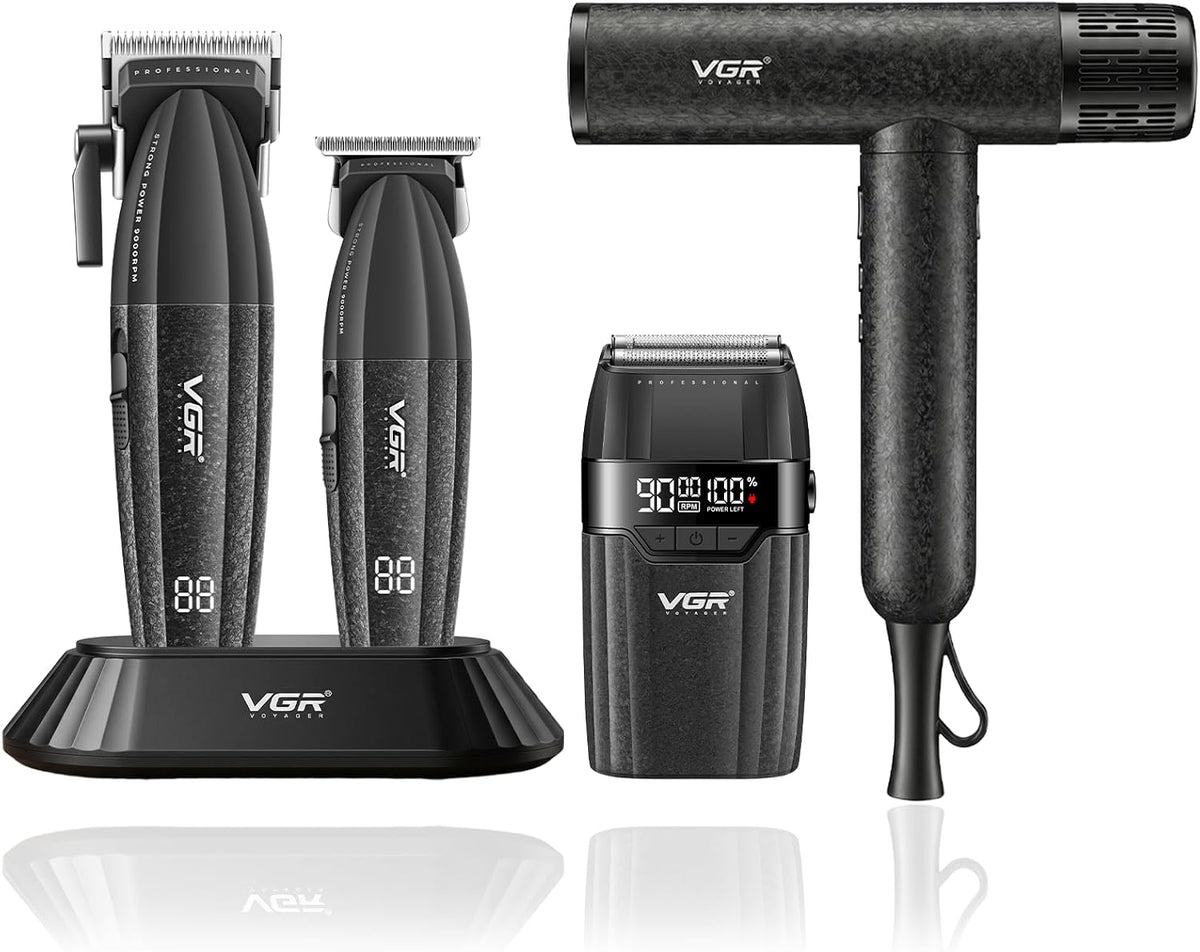 VGR, Maszynki do strzyżenia, 4 W, 1 m, Czarny, USB