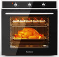 Karinear, Piekarnik do zabudowy, 60 cm, 60 l, 2200 W, Czarny / Srebrny, funkcja grilla