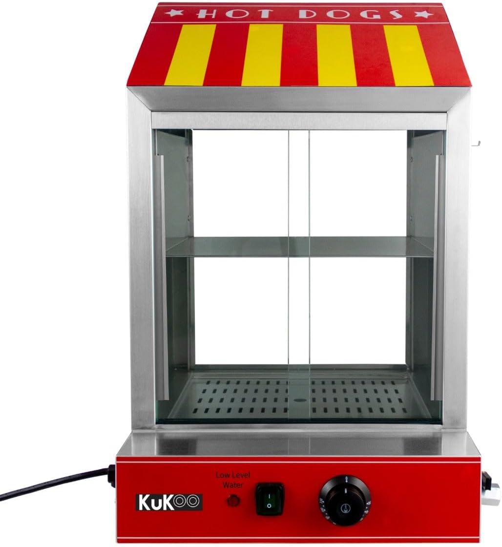 KuKoo, Urządzenia do hot dogów, 2000 W, Czerwony/Żółty/Srebrny