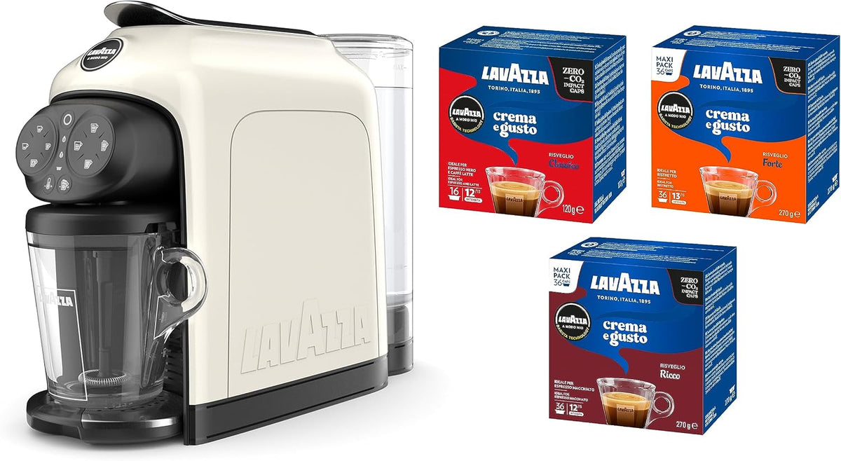 Lavazza, Ekspres do kawy, 1500 W, 240 V, 1,1 l, Biały/Kremowy/Czarny