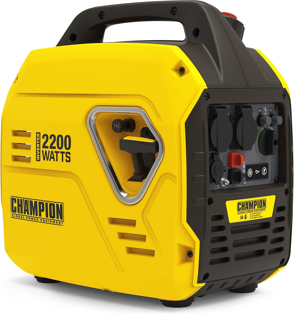 Agregatory, Champion Power Equipment, 53 x 36 x 50 cm, 17,6 kg, 2,2 kW, Żółty/Czarny, USB