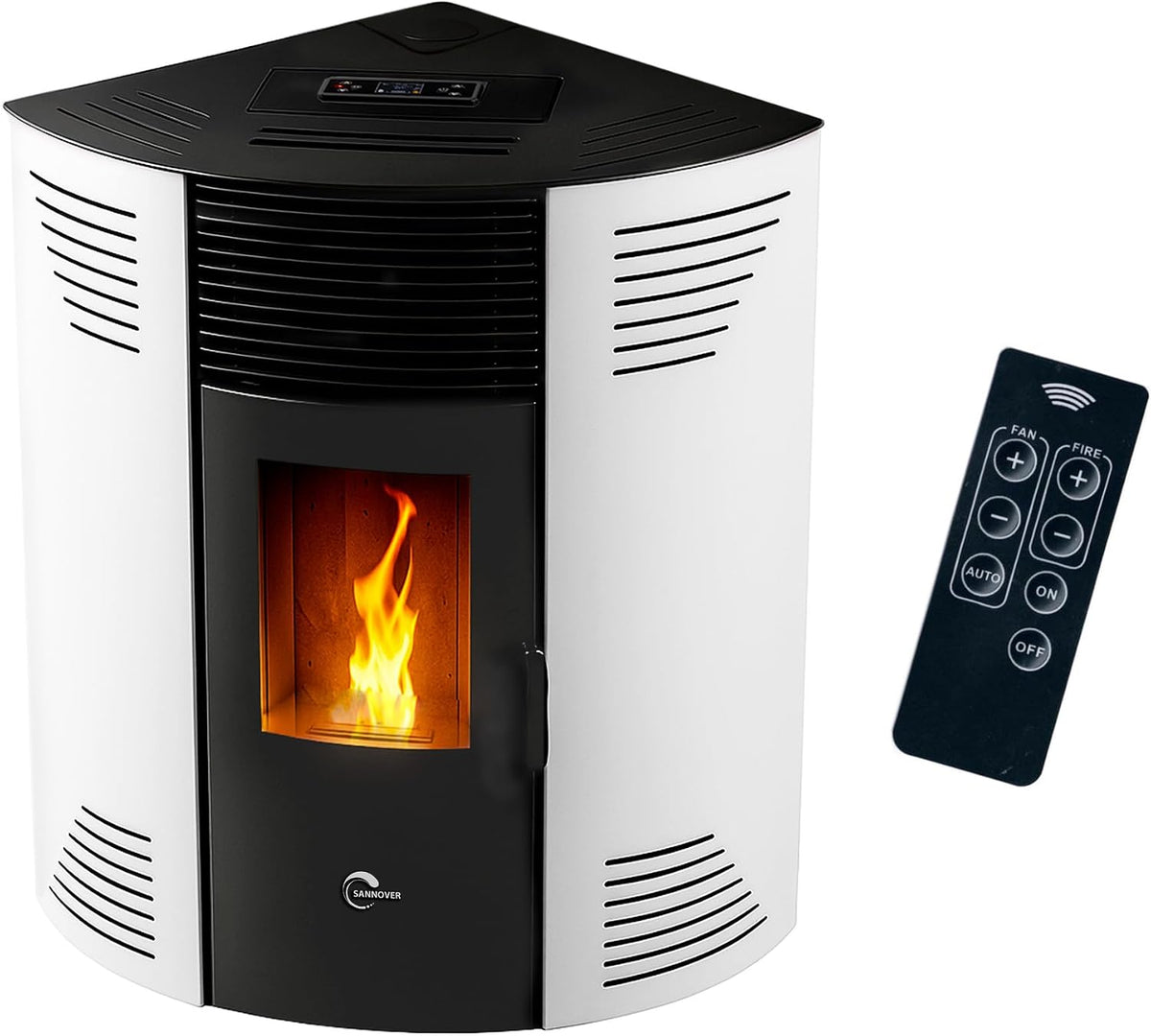 Ogrzewanie granulowane, IP65, Sannover Thermique, 2 kW, 30 kg, Biały