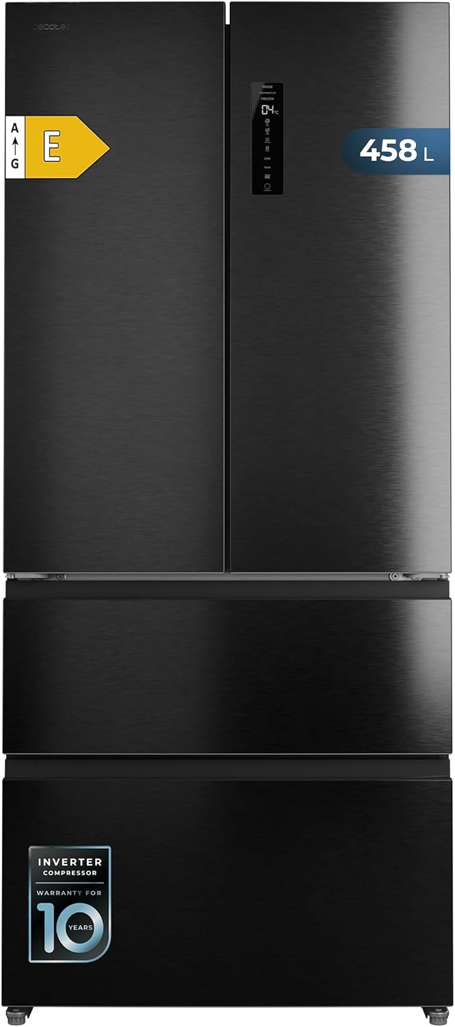 Lodówka, F2D, Cecotec, 458 l, 189 cm, Biały, metal