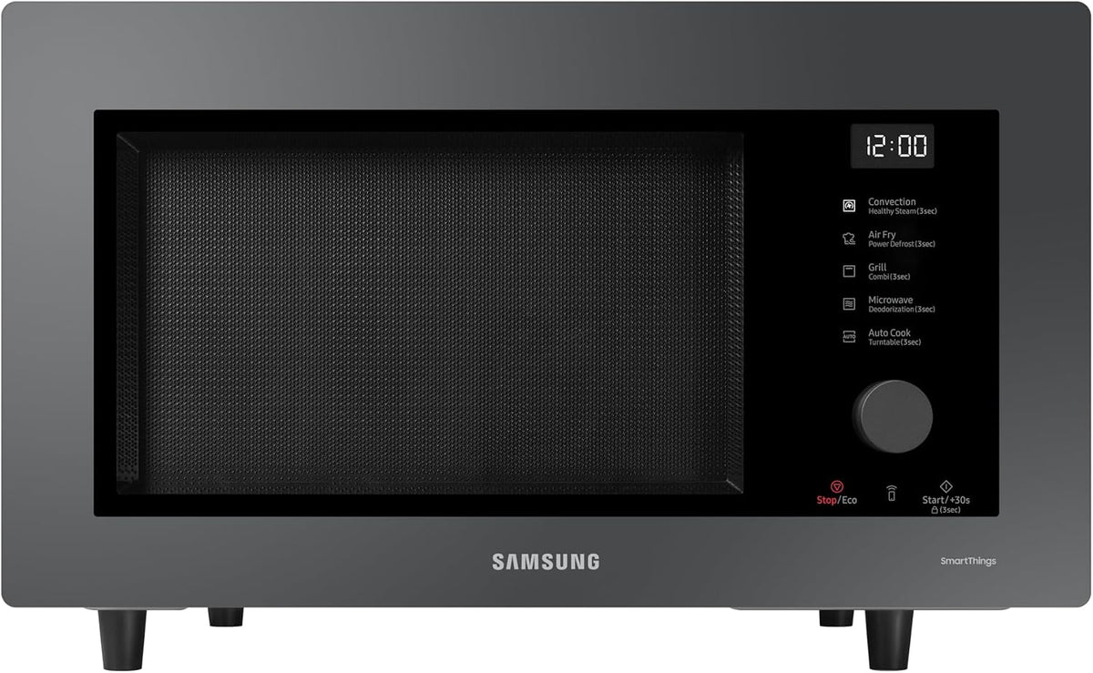 Samsung, Kuchenka mikrofalowa, MC32, 32 l, 1400 W, Czarny, Wi-Fi, funkcja grilla