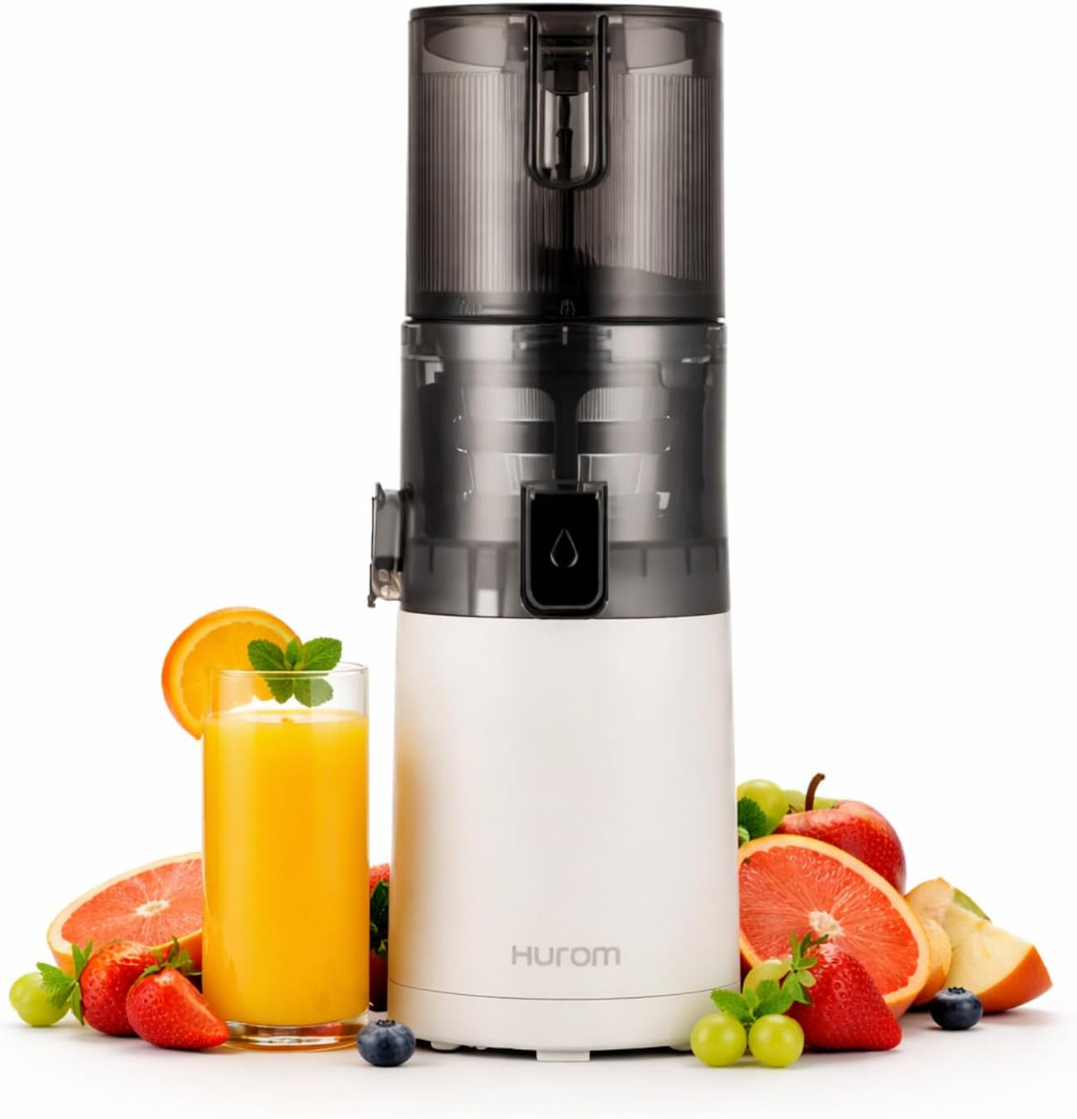 Hurom, Wyciągi z jednośrubowego soku, E30ST, 100 W, 800 ml, 4,3 kg, Czarny