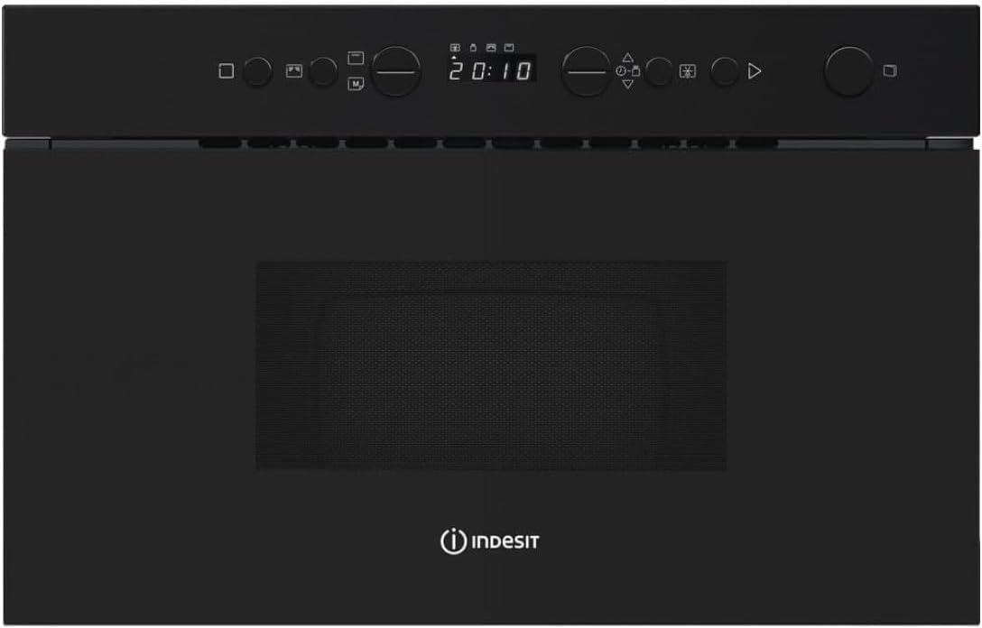 Kuchenka mikrofalowa, IMK12B, Indesit, 22 l, 750 W, Czarny, funkcja grilla