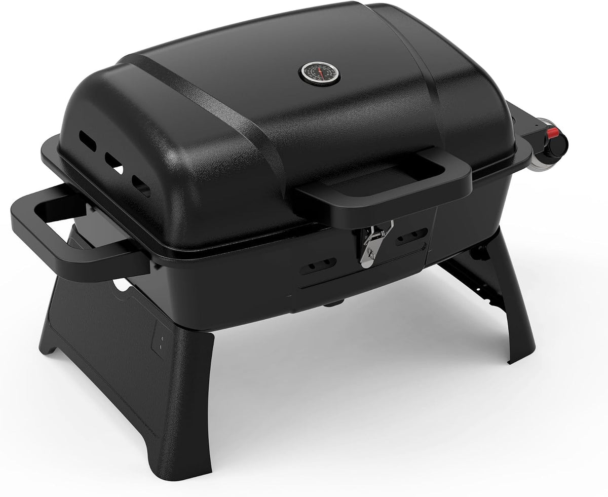 Grille na propan, BRANDMAN GRILLS SINCE 1987, 000 BTU, 0,5 kg, 239,9 m, Czarny, składana konstrukcja, funkcja grilla