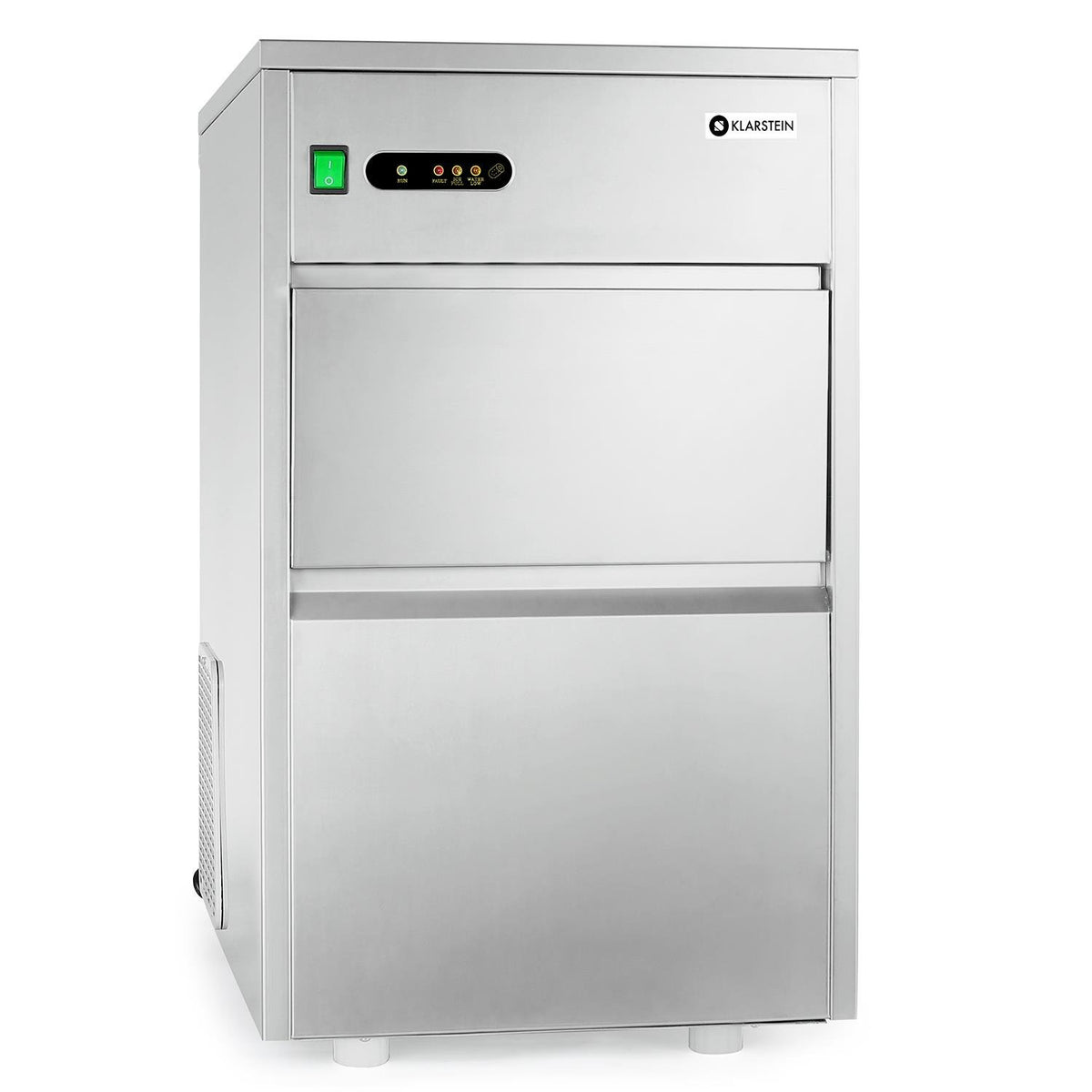 KLARSTEIN, Kostkarka do lodu, 160 W, 26 kg, Srebrny