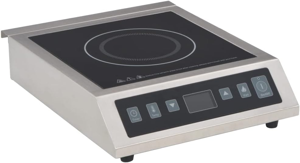 ZXQVLMRS, Płyta indukcyjna, 3500 W, Srebrny, stal nierdzewna