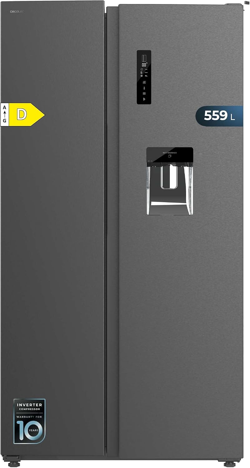 Cecotec, Lodówka, 559 l, 177 cm, Srebrny, No Frost