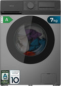 Cecotec, Pralka, A-10, 7 kg, Srebrny