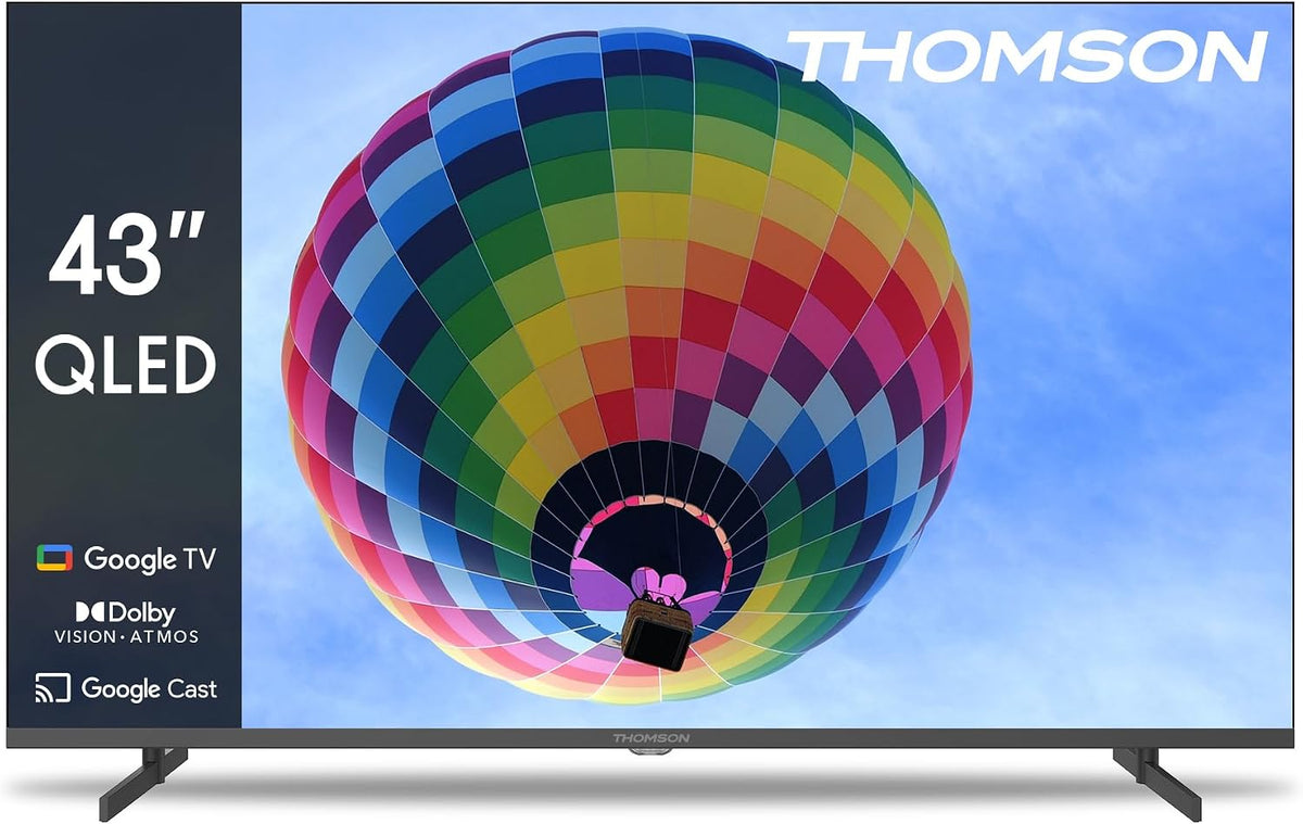 Telewizor Smart TV, 43QG4S14, THOMSON, 43 cali, Czarny, Bluetooth, Wi-Fi