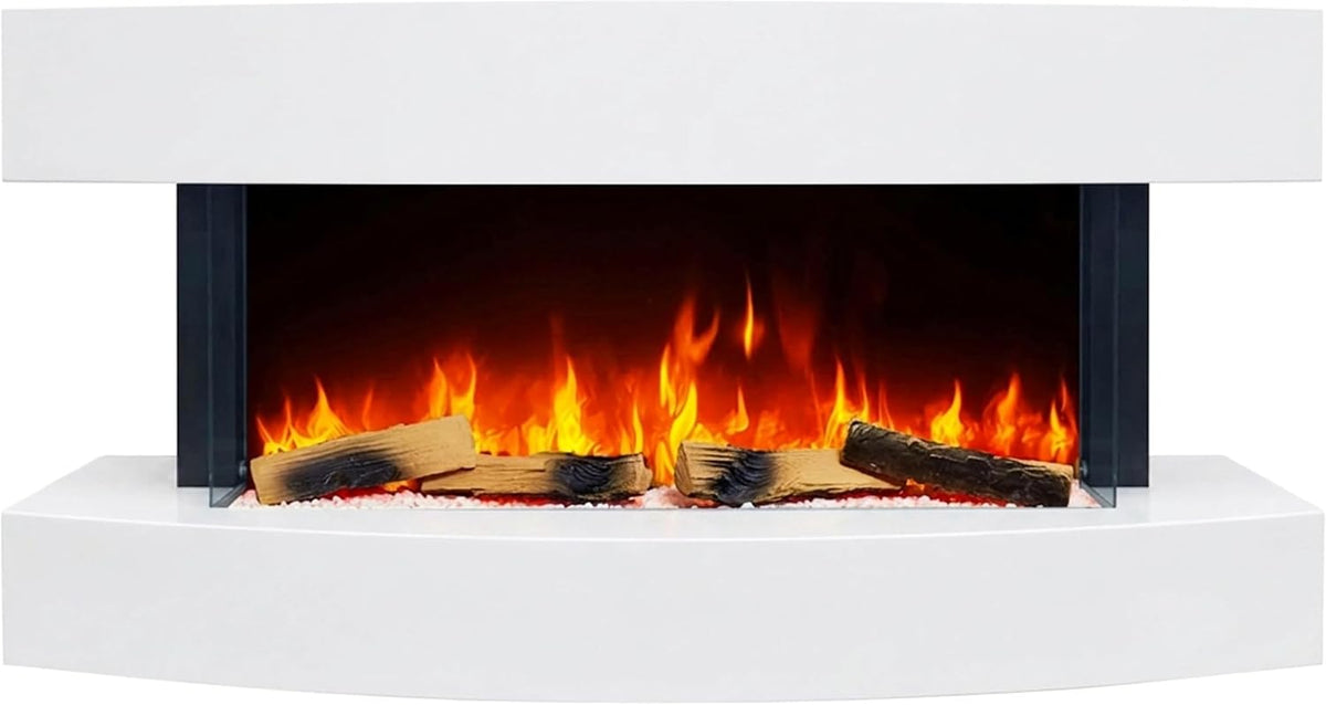 ArtiFlame, Kominek elektryczny, AF48, 121 cm, 1000 W, Biały, oświetlenie LED, pilot zdalnego sterowania