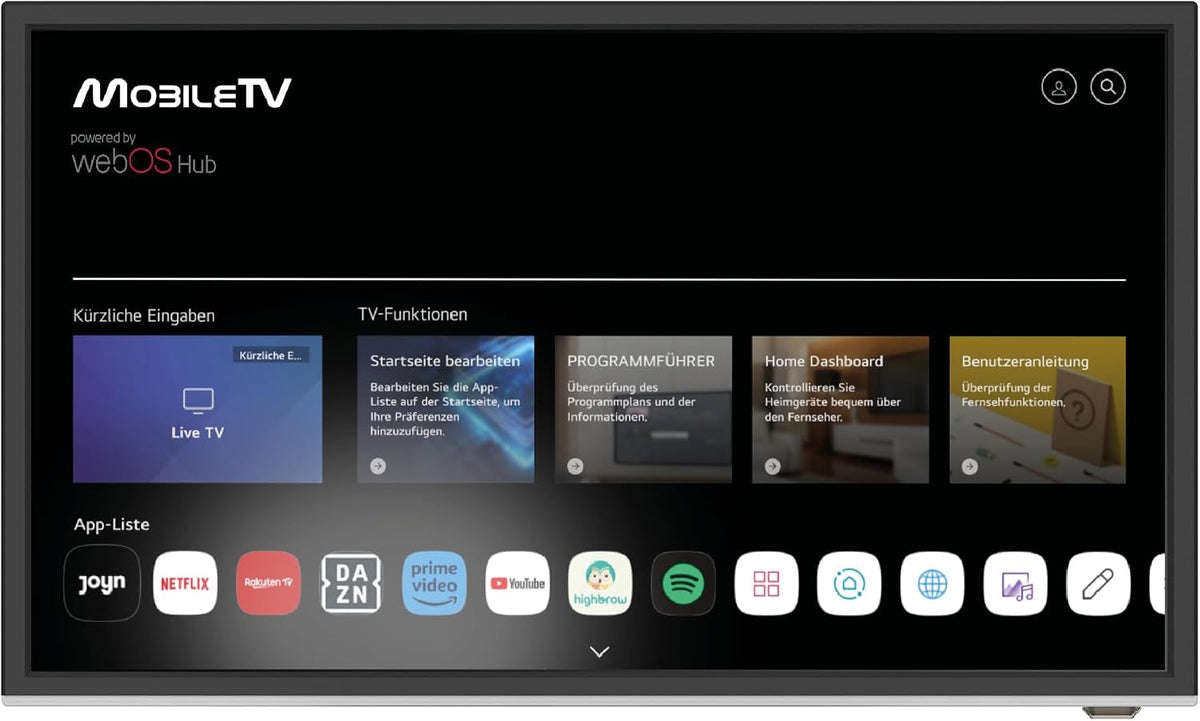 MOBILETV, Telewizor Smart TV, 19SD3, 19 cali, 12 V, Czarny, Bluetooth, Wi-Fi