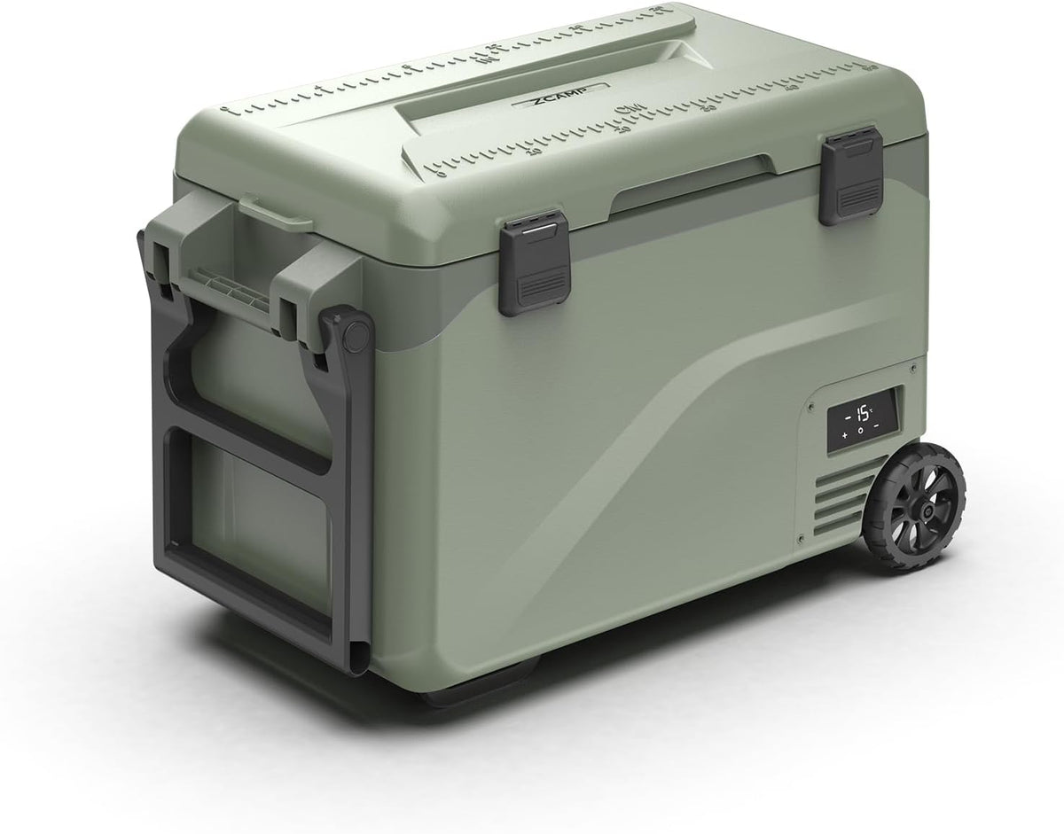 zcamp, Lodówka, GD40W, 43 l, 24 V, 1 x 2,5 m, Zielony/Czarny, składana konstrukcja, oświetlenie LED
