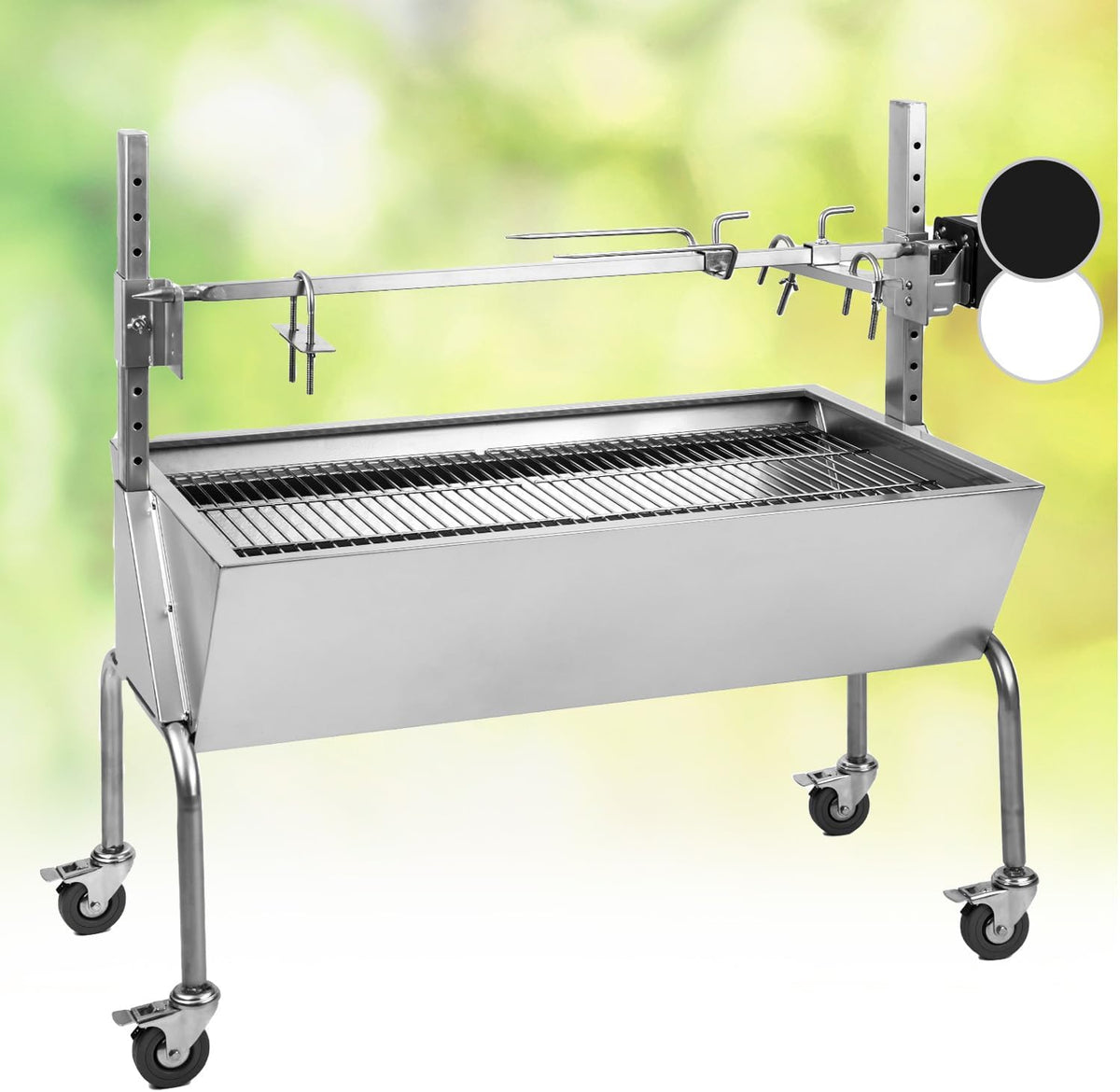 Grille z węgla, Oneconcept, 2 W, Czarny, funkcja grilla, 2 w 1
