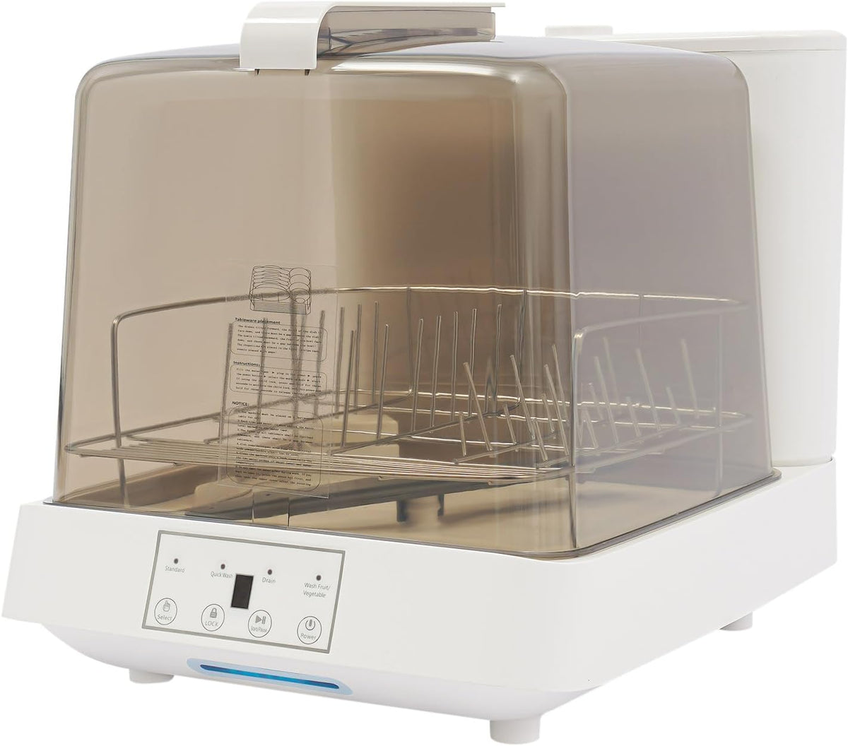 Stół, AOAPUMM, 8 l, 800 W, 220 V, Biały / Brązowy