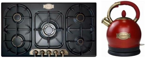 Płyta grzewcza, Kaiser, 90 cm, 3,8 kW, 2 l, Czarny/Czerwony, metal, oświetlenie LED