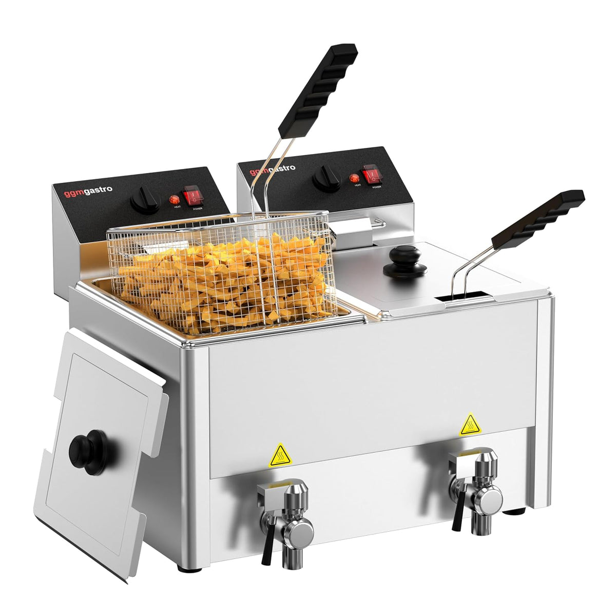 GGM Gastro, Frytkownice, EFH8, 8 l, 5 kW, 598 mm, Czarny