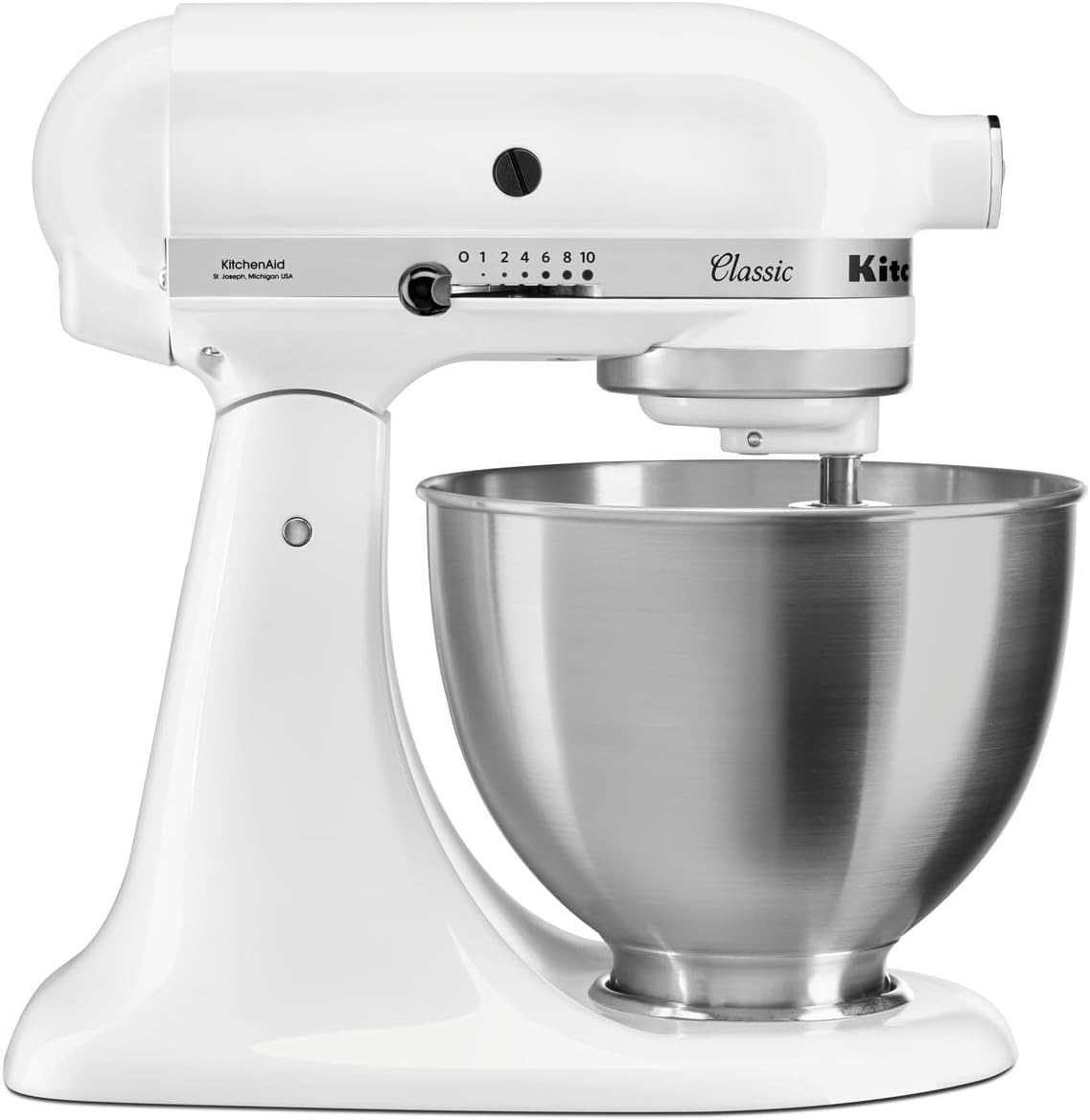 KitchenAid, Robot kuchenny, 5K45SS, 4.3 l, 275 W, Biały, metal