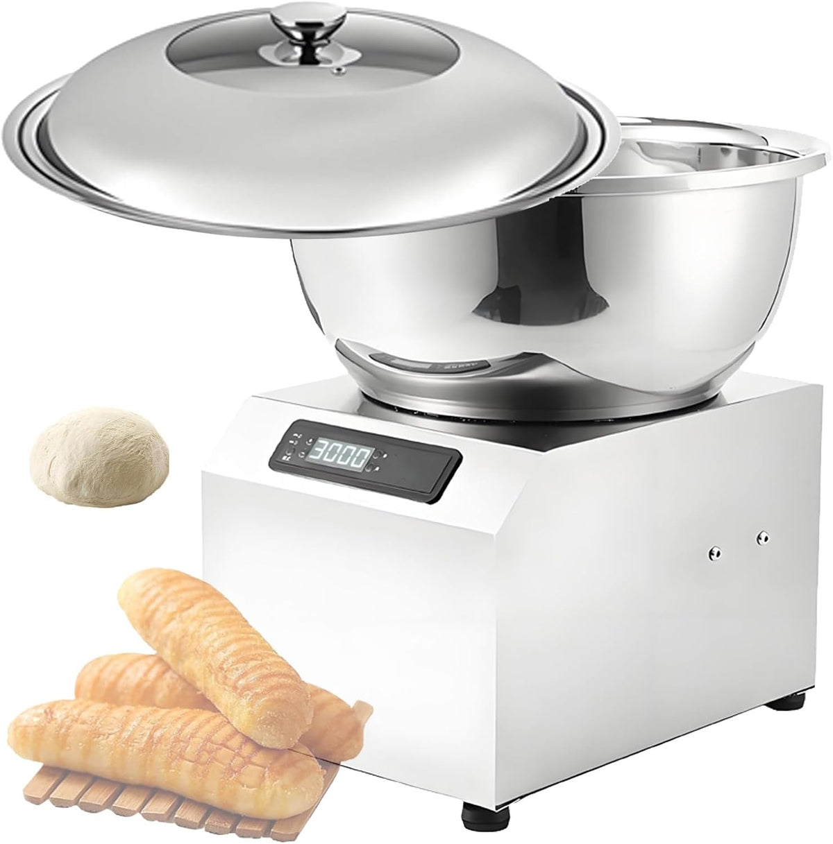 Quixnova, Mikser, 8 kg, 200 W, 1,2 mm, Srebrny