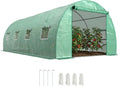 Outsunny, Szklarnie, 6 x 3 x 2 m, 140 g, Zielony, metal, ochrona UV