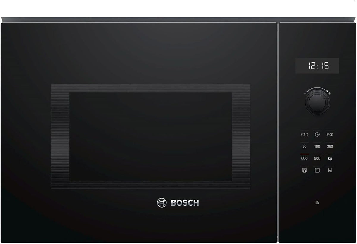 Bosch, Kuchenka mikrofalowa, BEL554MB0, 5 cm, 25 l, 900 W, Czarny, oświetlenie LED, pilot zdalnego sterowania, funkcja grilla