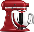 KitchenAid, Robot kuchenny, 8 l, 1 kg, Srebrny / Czerwony, stal nierdzewna