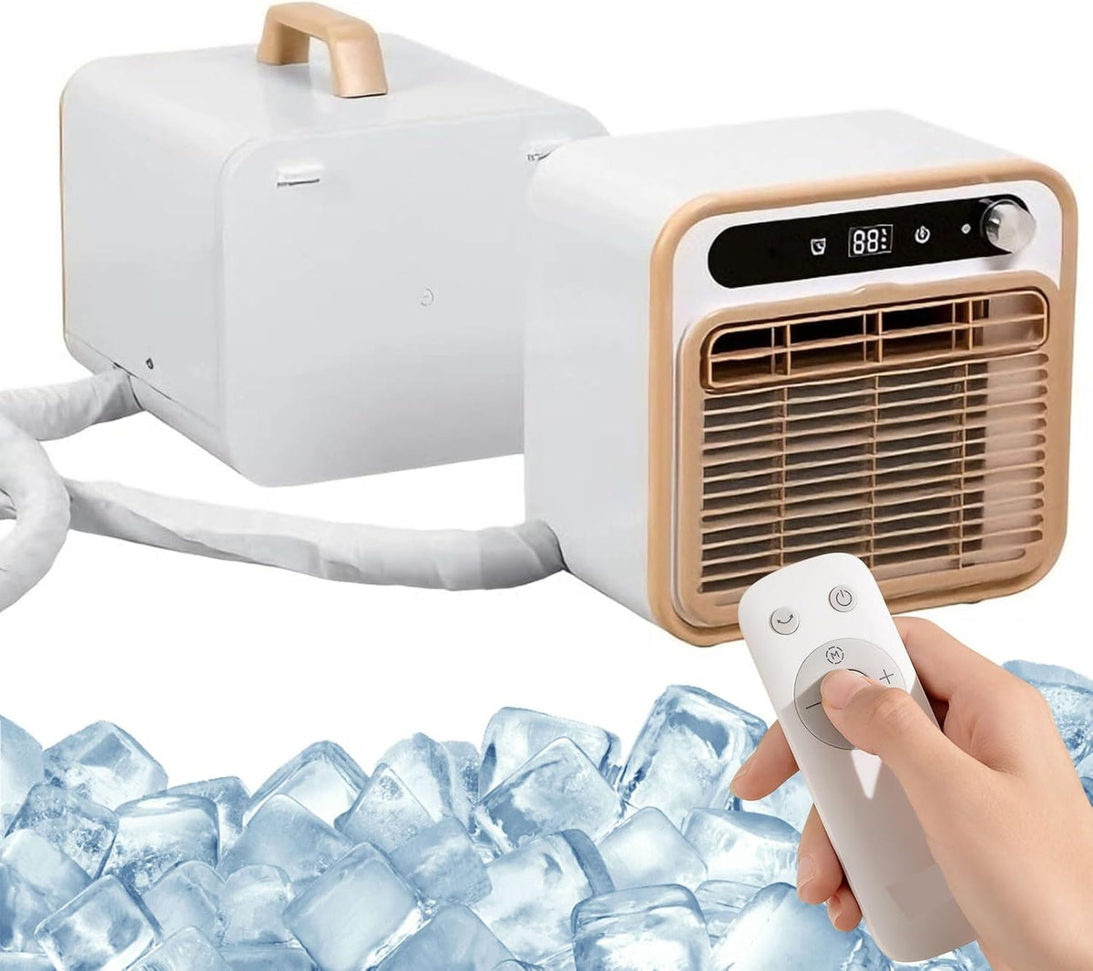 Klimatyzator przenośny, 1 m, 40 dB, 1500 W, Biały, automatyczne wyłączanie