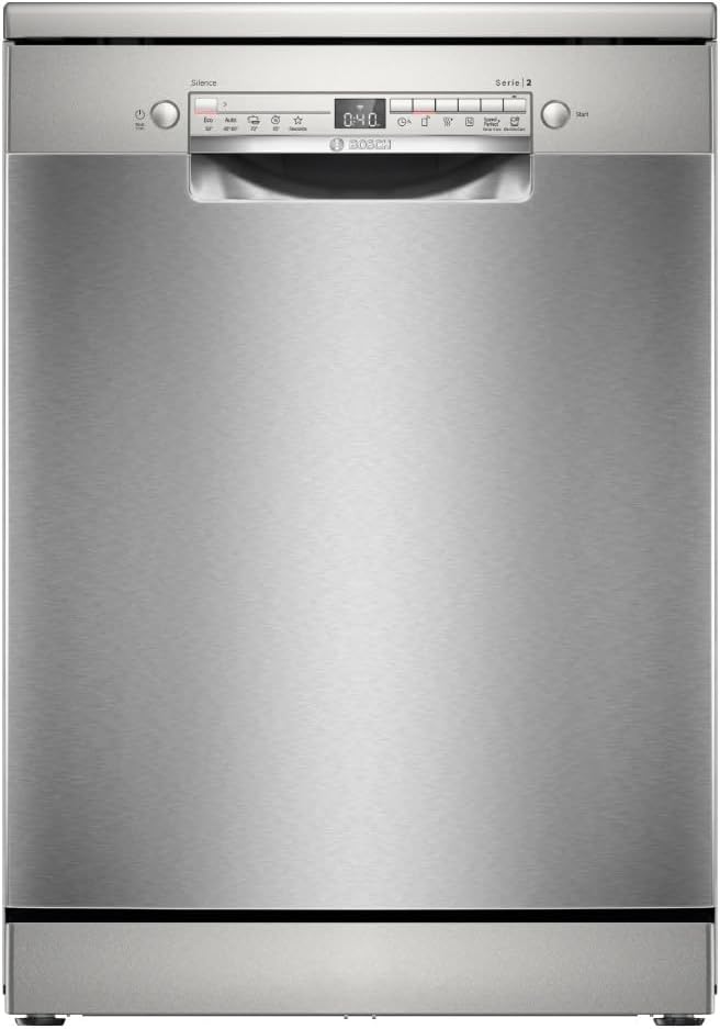 Bosch, Zmywarka, SMS2HTIE6E, 60 cm, Srebrny, stal nierdzewna