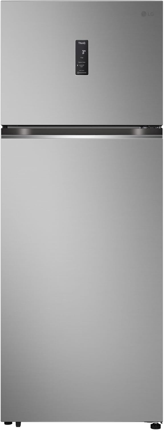Lodówka, GTBV44PYBKD, LG, 493 l, 70 cm, Szary, metal, Wi-Fi
