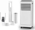 Klimatyzator przenośny, BANGBANGJI, 3 W, 9000 BTU, 240 V, Biały, pilot zdalnego sterowania, automatyczne wyłączanie, 3 w 1