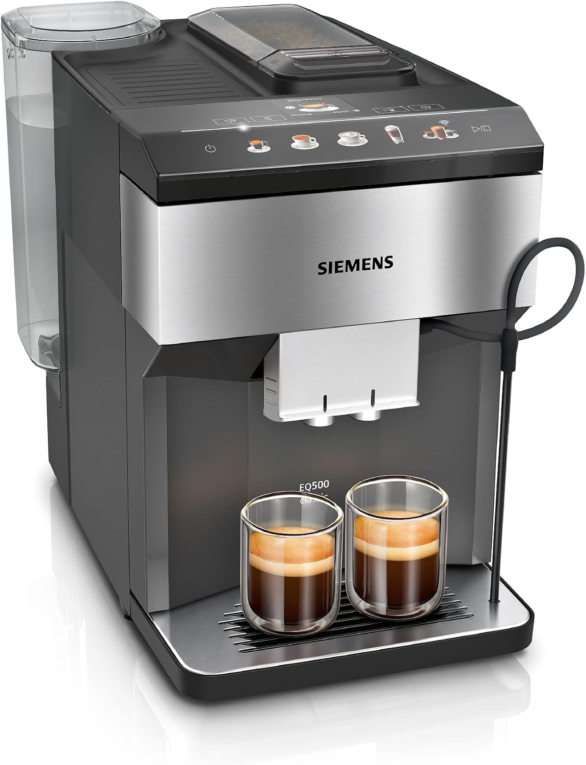 SIEMENS, Ekspres do kawy, TP516RX3, Czarny / Srebrny
