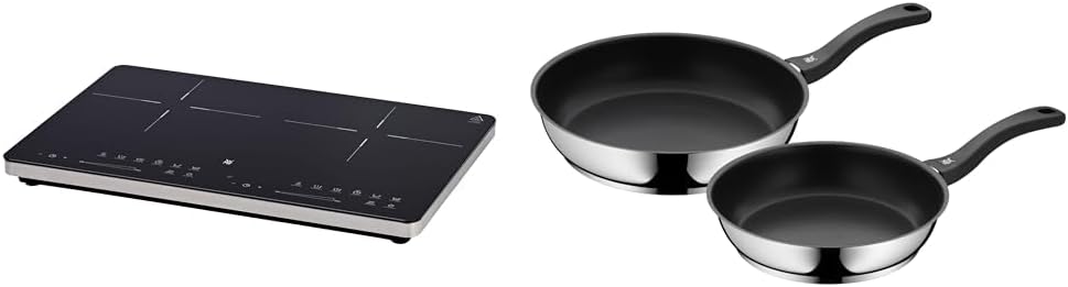 Płyta indukcyjna, WMF, 28 cm, 3500 W, Czarny/Srebrny, stal nierdzewna