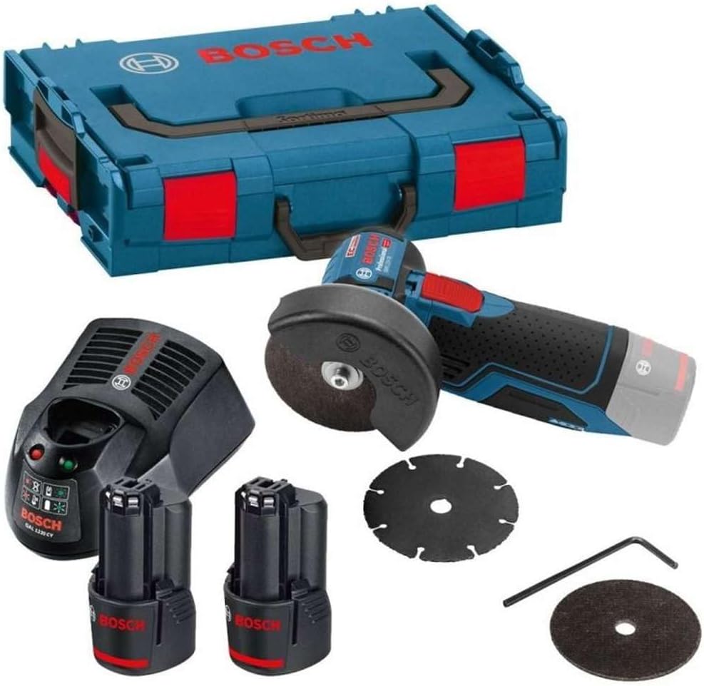 Bosch Professional, Szlifierki kątowe, 12 V, 3.0 Ah, Niebieski/Czarny/Czerwony