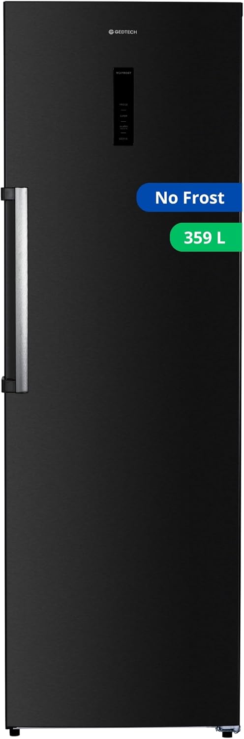 GEDTECH, Lodówka, GSP359NFDX, 359 l, Srebrny, stal nierdzewna