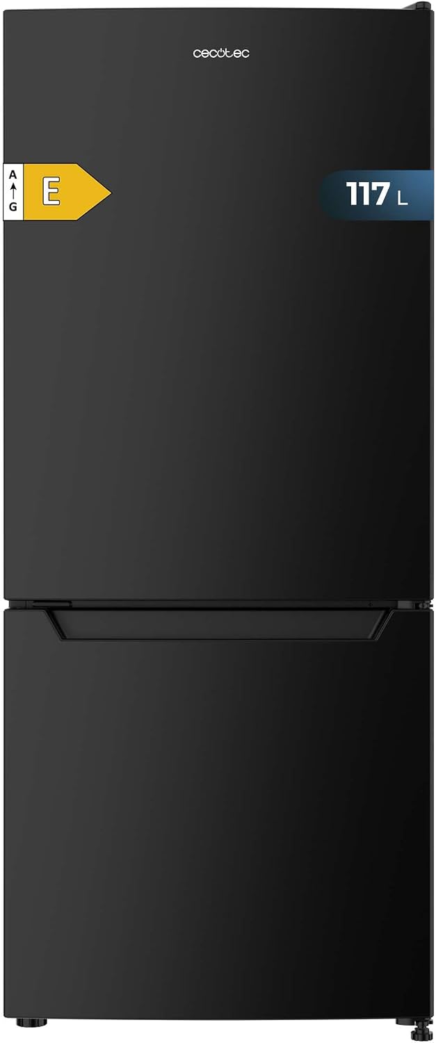 Cecotec, Lodówka, 47 x 49 x 114 cm, 117 l, Czarny