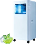 LCAIHONG, Klimatyzator przenośny, 3 W, 387 × 332 × 875 mm, 8000 BTU, Czarny, oświetlenie LED, 3 w 1