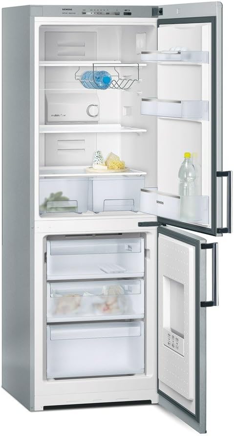 Lodówka, KG33NX45, SIEMENS, 291 l, 170 x 60 x 65 cm, Srebrny, stal nierdzewna, oświetlenie LED, No Frost