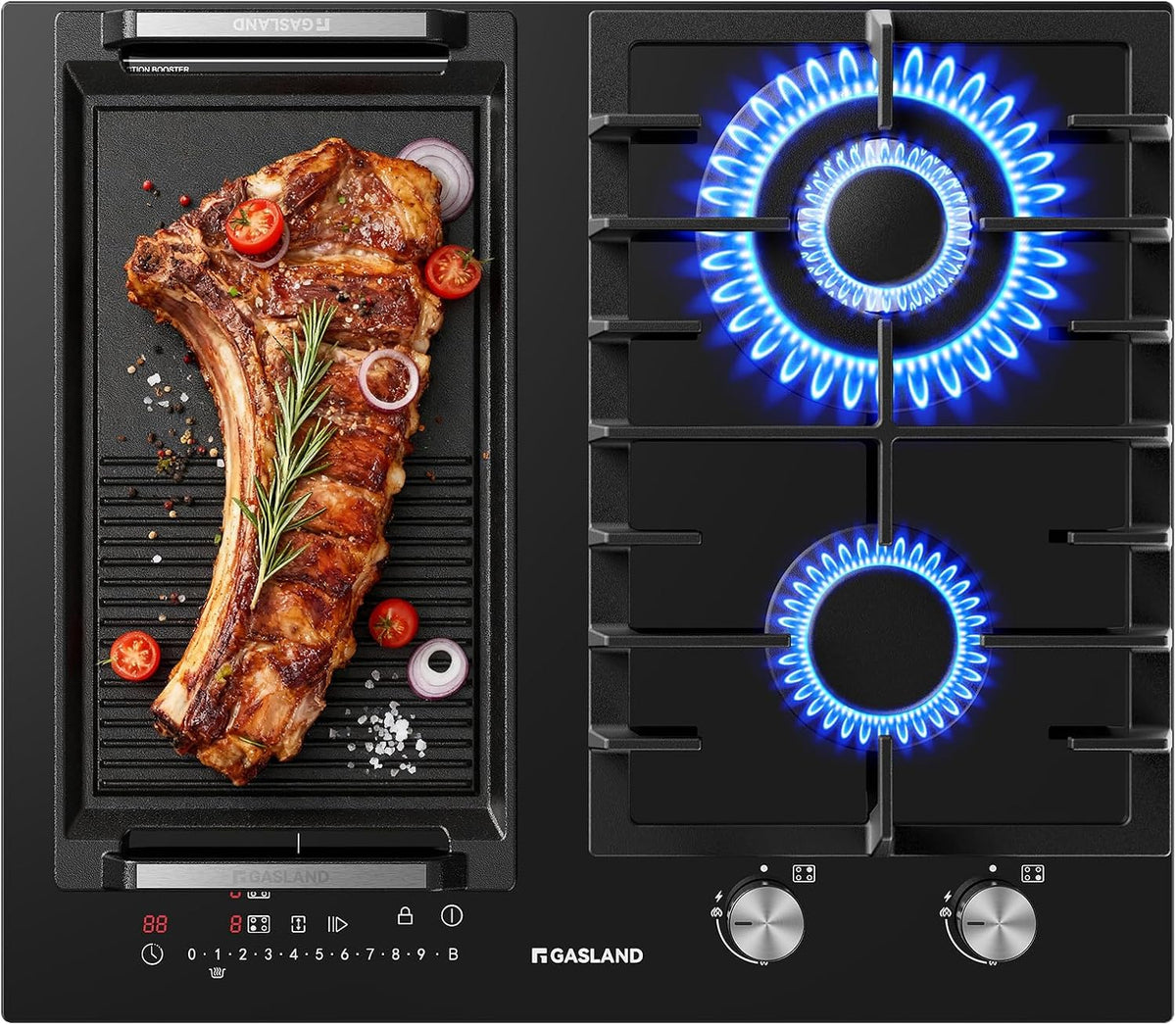 GASLAND, Płyta grzewcza, GIH604BF, 60 cm, 3500 W, Czarny