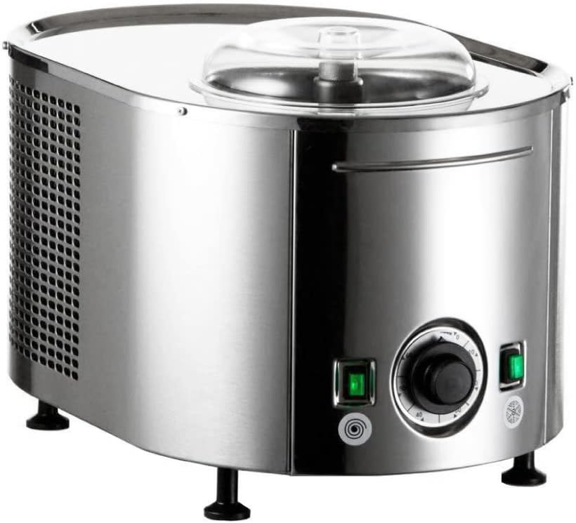 Musso, Maszynka do lodów, 200 W, 150 cm, 220 V, Srebrny, stal nierdzewna, timer, kompresor, automatyczne wyłączanie