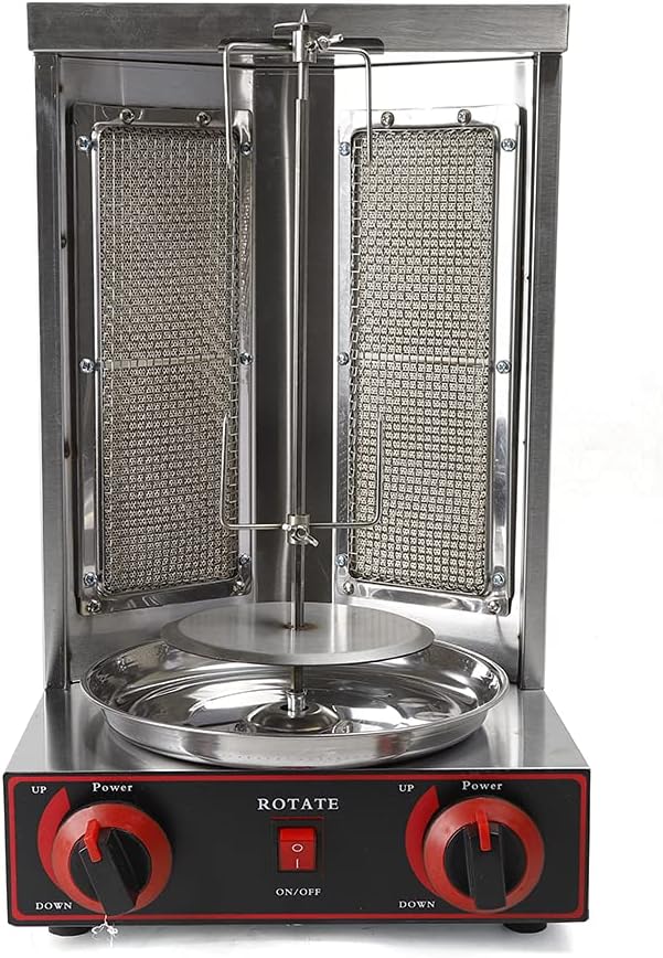 Sallurmose, Grill elektryczny, 220 V, 3000 W, 480 mm, Czarny, funkcja grilla